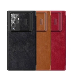 کیف چرمی نیلکین سامسونگ Nillkin Samsung Galaxy S22 Ultra Qin Pro leather cas ا Nillkin Samsung Galaxy S22 Ultra Qin Pro leather cas-سامسونگ تل