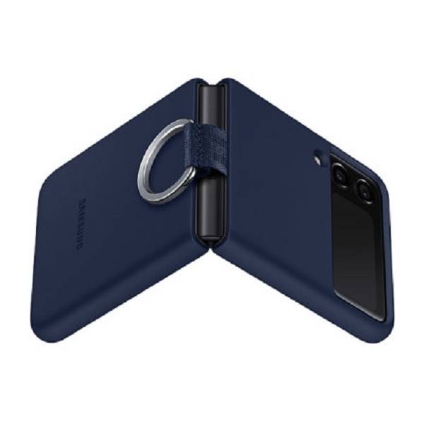 کاور سیلیکونی با حلقه نگه دارنده گوشی سامسونگ Galaxy Z Flip3 5G